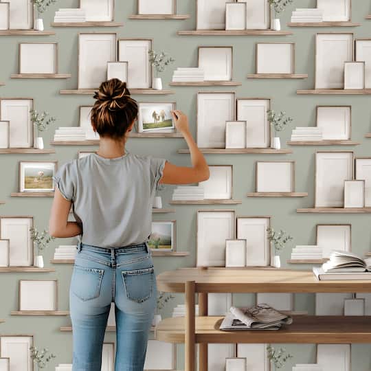 Designs Direct Frame Shelves Wallpaper